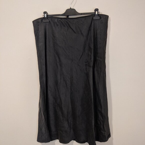 Eileen Fisher 100% silk, pull-on grey skirt in XL, lightweight summer style - Picture 2 of 5